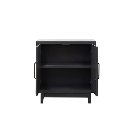 Legends Furniture - Bridgevine Home Radiance 32 inch Two Door Cabinet, Black Finish - RA1020E.SLS view 3