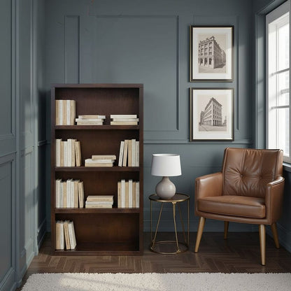 Legends Furniture - Bridgevine Home Radiance 60 inch High Bookshelf, Rosewood Finish - RA6860E.RWD view 5
