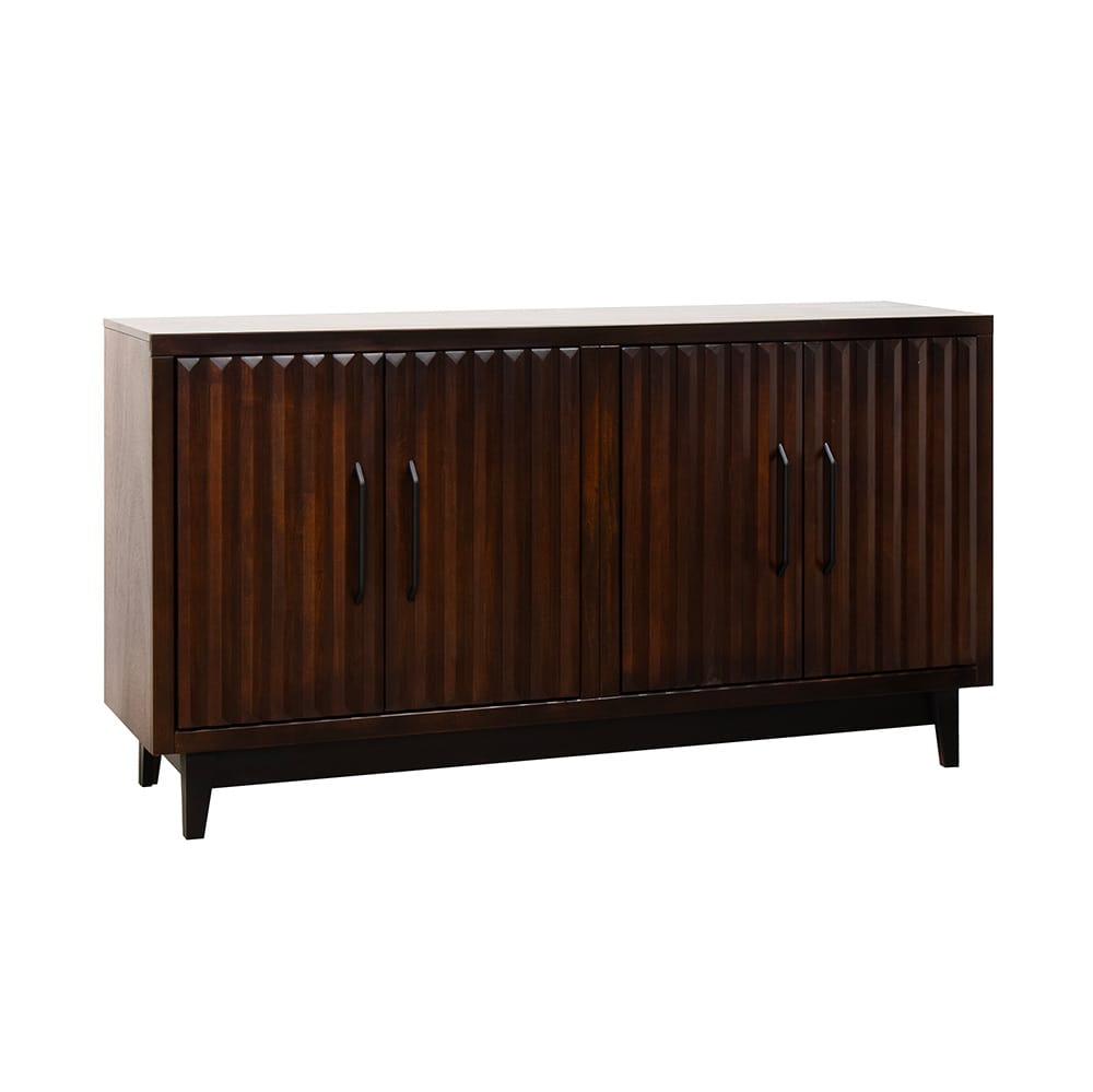 Legends Furniture - Bridgevine Home Radiance 64 inch Four Door Cabinet, Rosewood Finish - RA1040E.RWM view 1