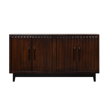 Legends Furniture - Bridgevine Home Radiance 64 inch Four Door Cabinet, Rosewood Finish - RA1040E.RWM view 2