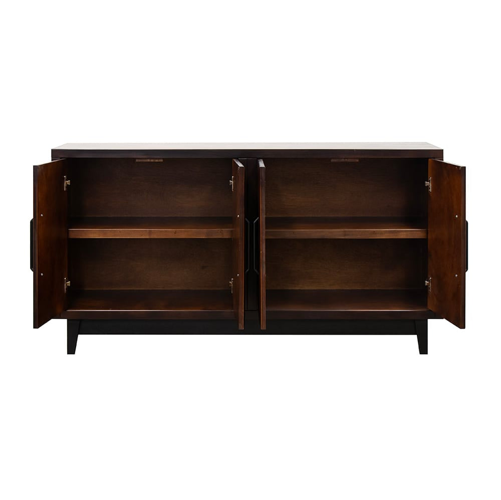 Legends Furniture - Bridgevine Home Radiance 64 inch Four Door Cabinet, Rosewood Finish - RA1040E.RWM view 3