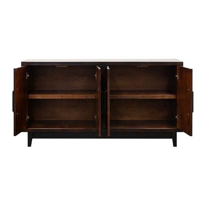 Legends Furniture - Bridgevine Home Radiance 64 inch Four Door Cabinet, Rosewood Finish - RA1040E.RWM view 3