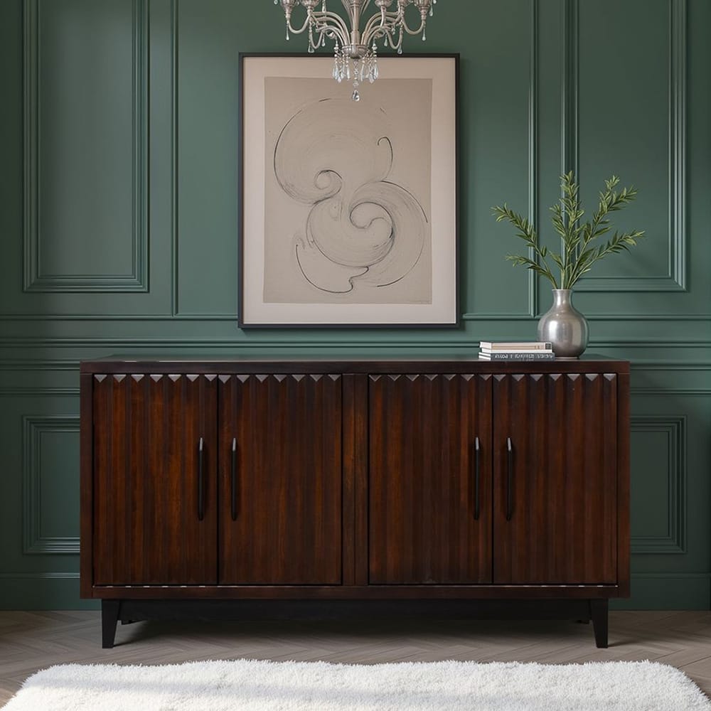 Legends Furniture - Bridgevine Home Radiance 64 inch Four Door Cabinet, Rosewood Finish - RA1040E.RWM view 5