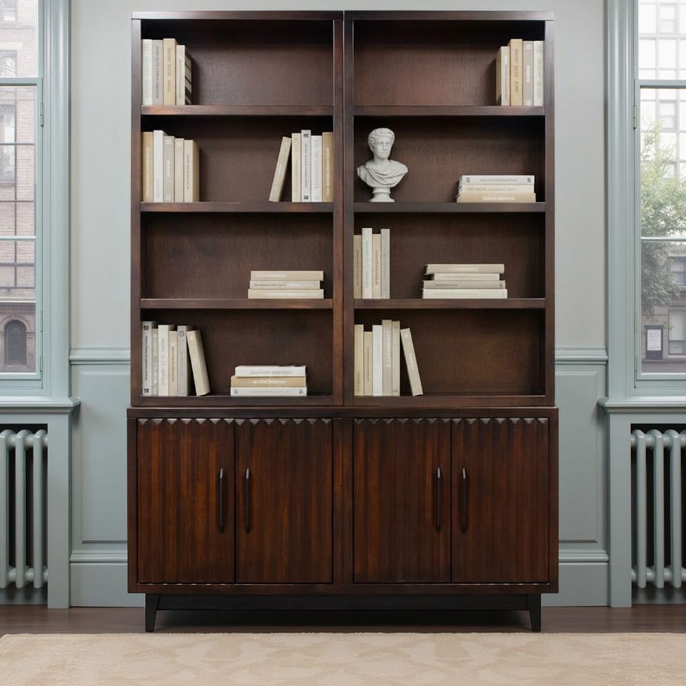 Legends Furniture - Bridgevine Home Radiance 64 inch Four Door Cabinet, Rosewood Finish - RA1040E.RWM view 7