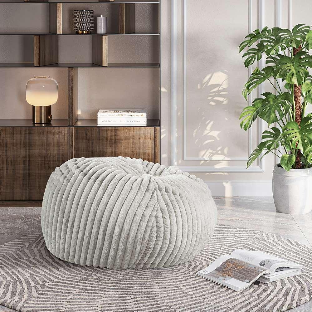 Legends Furniture - Bridgevine Home Sky Luxe 40 inch Minky Dove Grey Memory Foam Lounger - ZMFL-0801B-DVGRY view 2