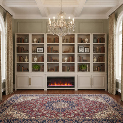 Legends Furniture - Camden 48 in. Electric Fireplace Base Cabinet, Modular Wall System, Beige/ Taupe - TC5401E.KHK view 3