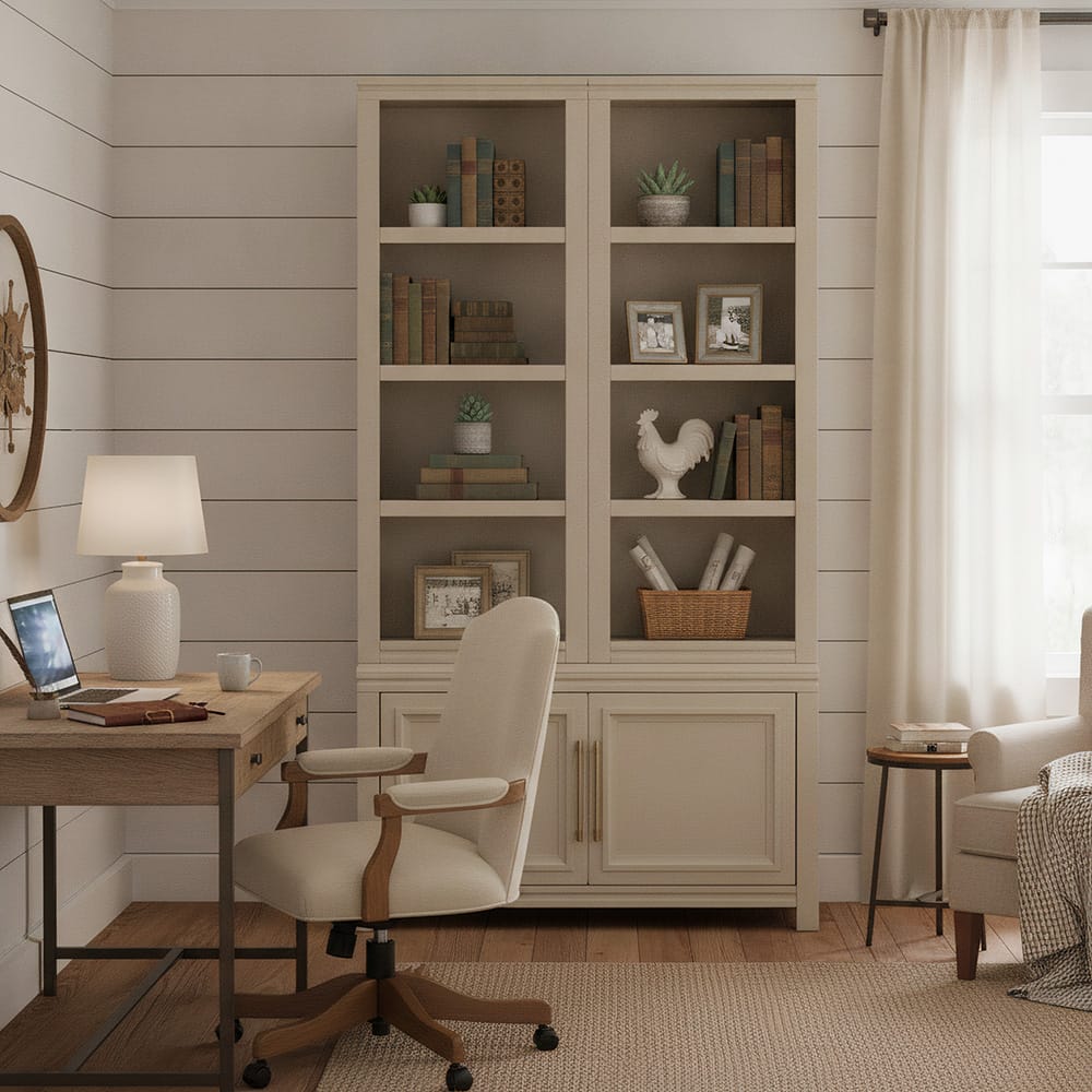 Legends Furniture - Camden 48 in. Modular Storage Cabinet, Crafted in Arizona, Beige/ Taupe - TC1210E.KHK view 5