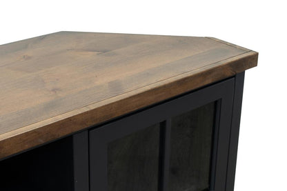 Legends Furniture - Essex 67 inch Corner TV Stand in Black and Whiskey - ES1220.SWK veiw 4