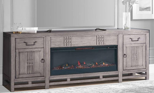 Legends Furniture - Fusion 86 inch Fireplace TV Console in Dawn - ZFUS-1986 veiw 1