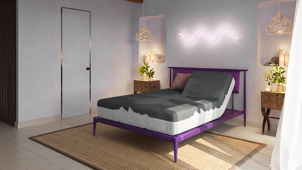 Legends Furniture - GoodVibeSleep Ease Flex Head Mattress and Adjustable Base Comfort Ensemble, King Size - ZGVS-ADJ-AFGVES-FK veiw 4