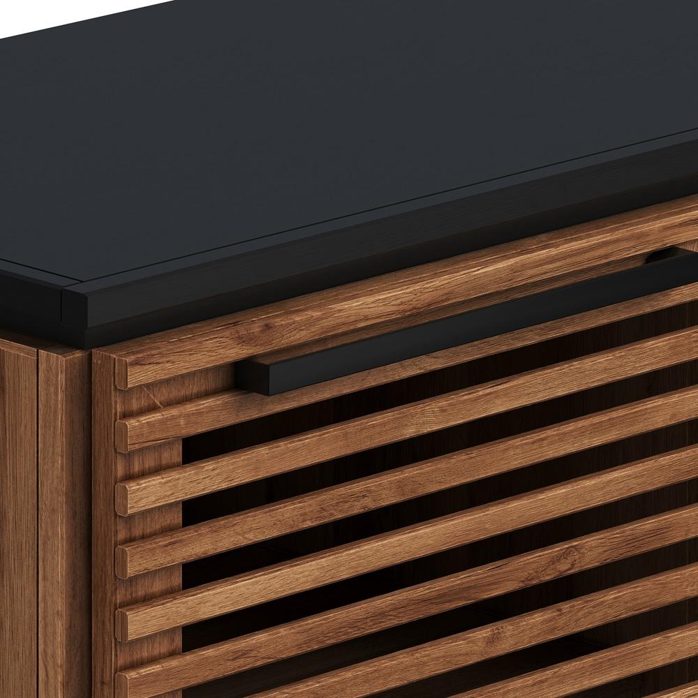 Legends Furniture - Graceland 69 inch Fireplace TV Stand Console for TVs up to 80 inches in Bourbon and Black - GC5210.BNB veiw 5