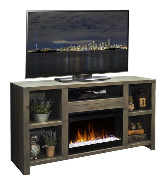 Legends Furniture - Joshua Creek 62in Fireplace Console - JC5201-BNW veiw 1