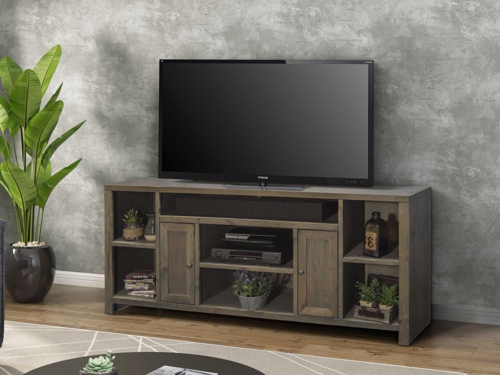 Legends Furniture - Joshua Creek 74in TV Console - JC1275-BNW veiw 2