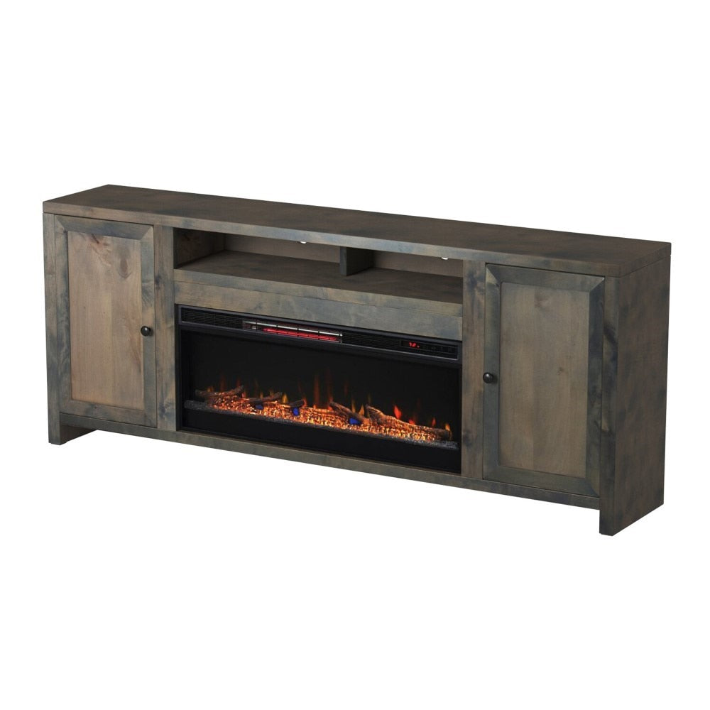 Legends Furniture - Joshua Creek 84in Fireplace Console - JC5401-BNW veiw 2