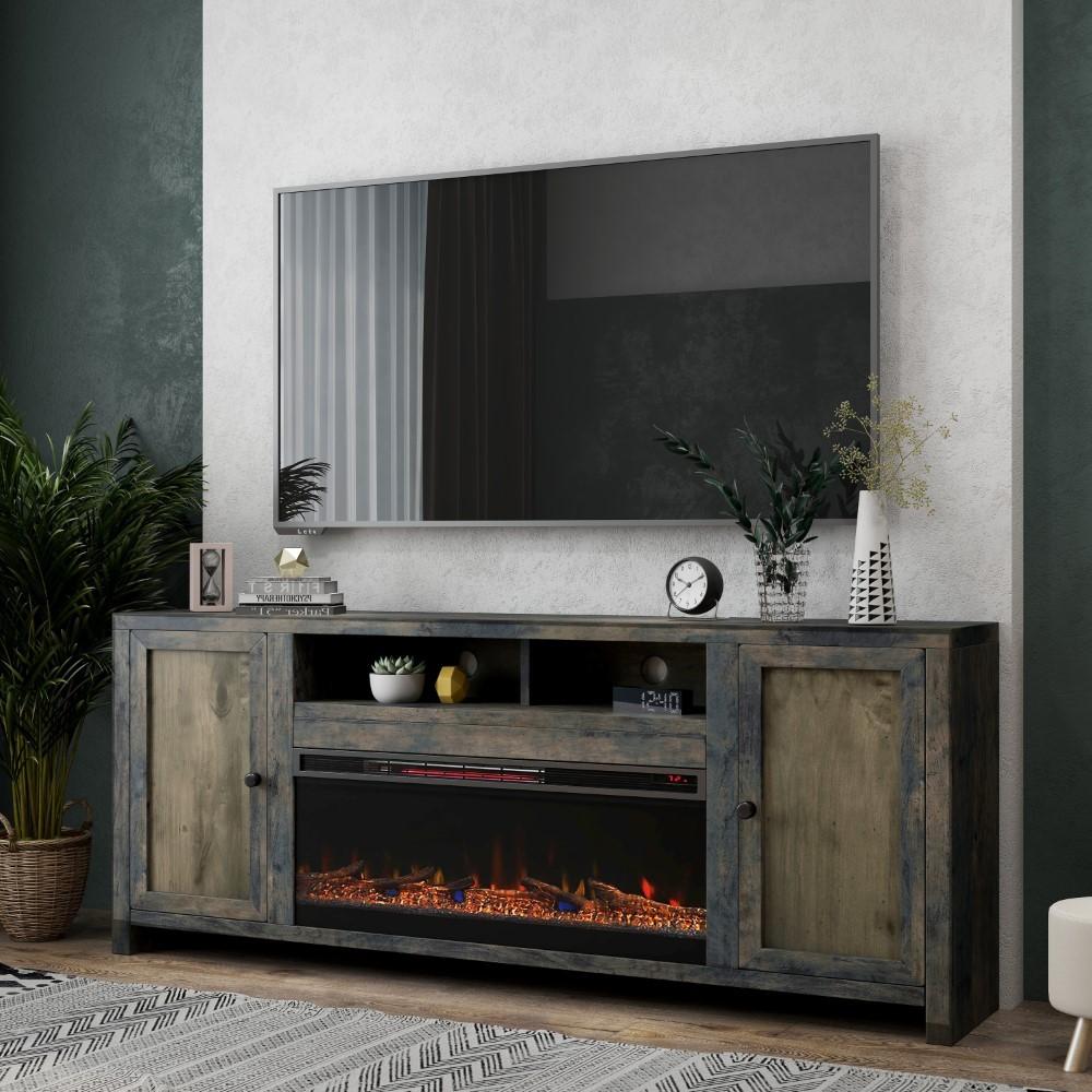 Legends Furniture - Joshua Creek 84in Fireplace Console - JC5401-BNW veiw 5