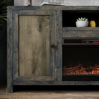 Legends Furniture - Joshua Creek 84in Fireplace Console - JC5401-BNW veiw 6