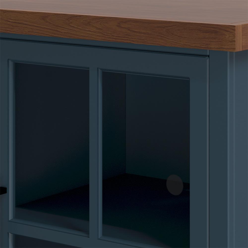 Legends Furniture - Nantucket 67 inch Corner TV Stand in Blue Denim and Whiskey - NT1220.BWK veiw 2