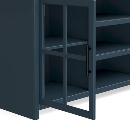 Legends Furniture - Nantucket 67 inch Corner TV Stand in Blue Denim and Whiskey - NT1220.BWK veiw 4