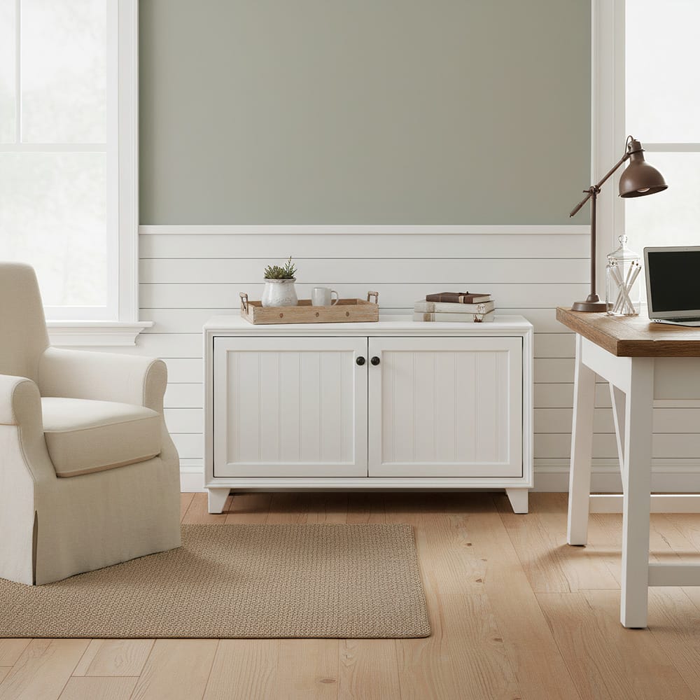 Legends Furniture - Seabrook 48" Modular 2-Door Storage Cabinet, White - FA1210E.WHT view 4