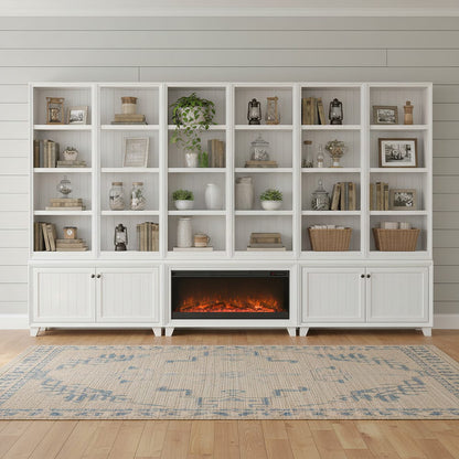 Legends Furniture - Seabrook 48" Modular Fireplace Cabinet, White - FA5401E.WHT view 5