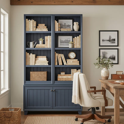 Legends Furniture - Seabrook 60" Modular Bookcase Pier, Blue - FA3201E.DEB view 4