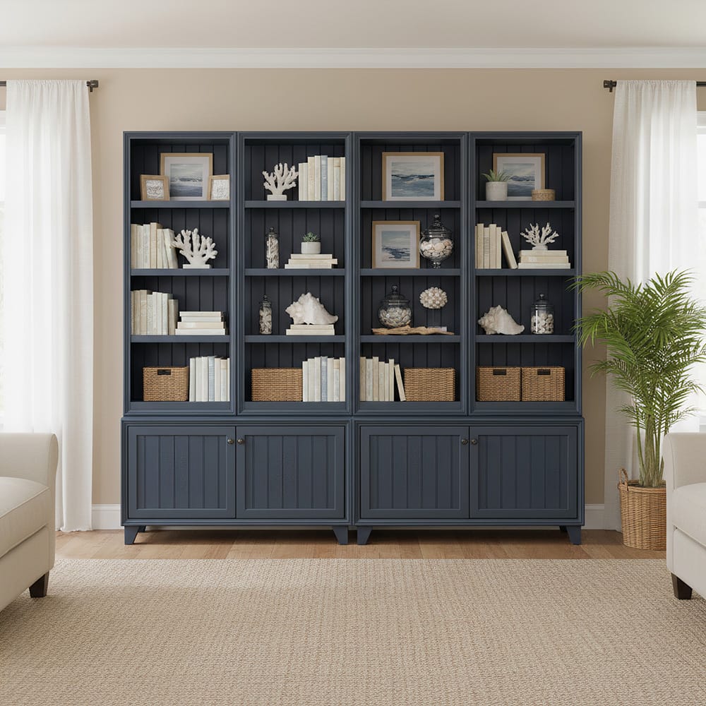 Legends Furniture - Seabrook 60" Modular Bookcase Pier, Blue - FA3201E.DEB view 5