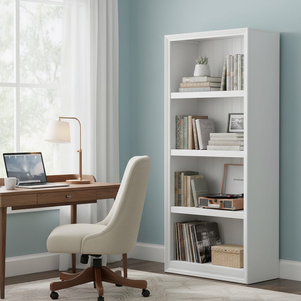 Legends Furniture - Seabrook 60" Modular Bookcase Pier, White - FA3201E.WHT view 3