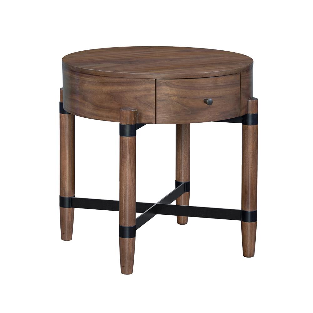 Legends Furniture - Tranquility 24in inch Round Side Table in Walnut - ZTRN-4100 veiw 1