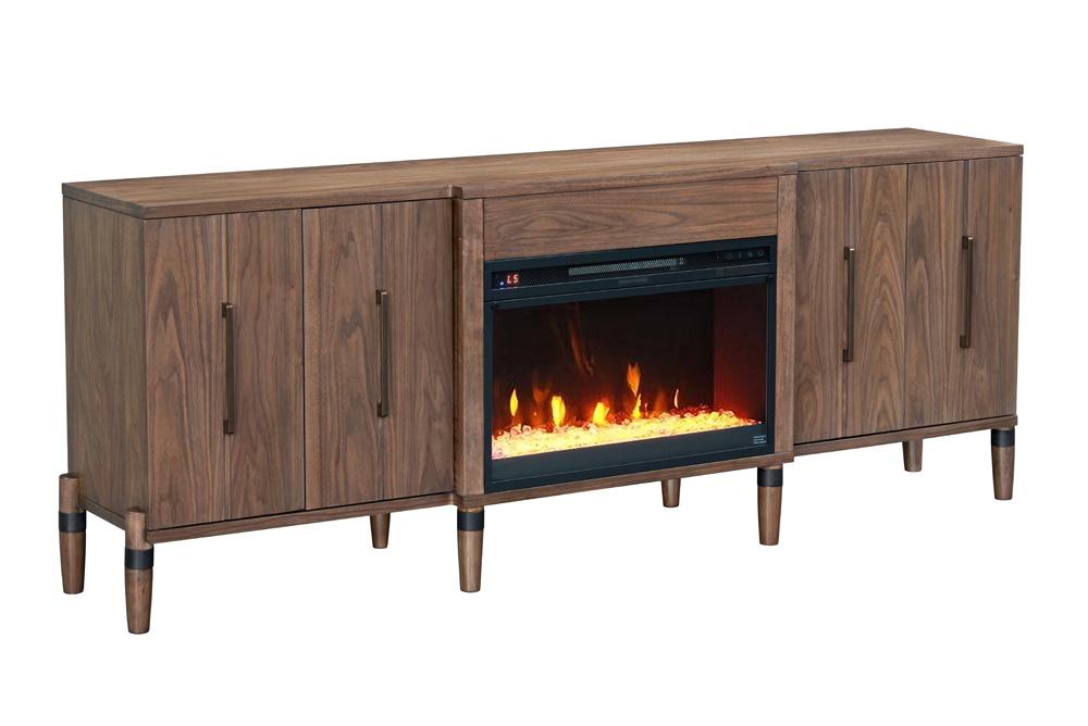 Legends Furniture - Tranquility 78 inch Fireplace TV Stand for TVs up to 90 inches in Walnut - ZTRN-1978 veiw 1