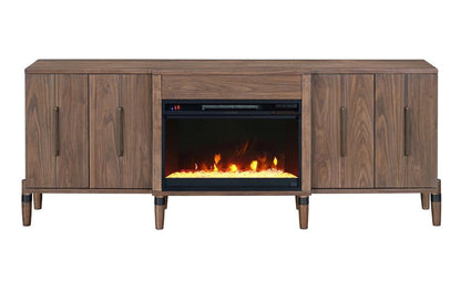Legends Furniture - Tranquility 78 inch Fireplace TV Stand for TVs up to 90 inches in Walnut - ZTRN-1978 veiw 2