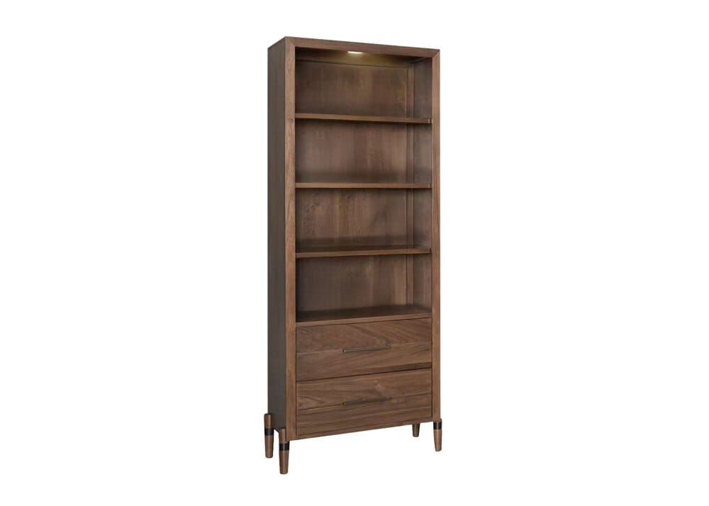 Legends Furniture - Tranquility Bookcase Pier in Walnut - ZTRN-3001 veiw 1