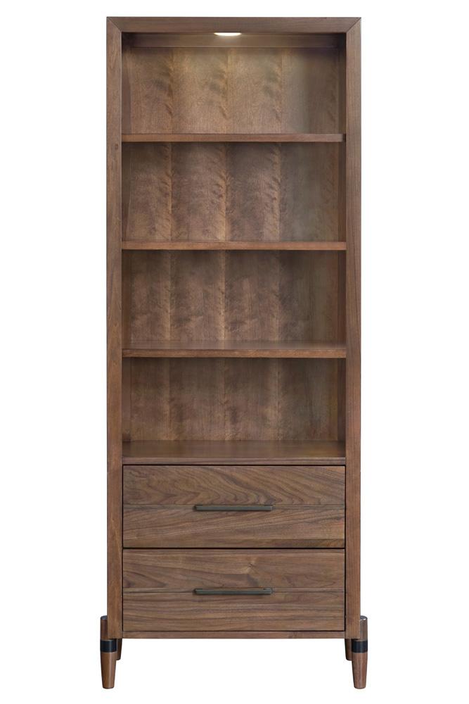 Legends Furniture - Tranquility Bookcase Pier in Walnut - ZTRN-3001 veiw 2