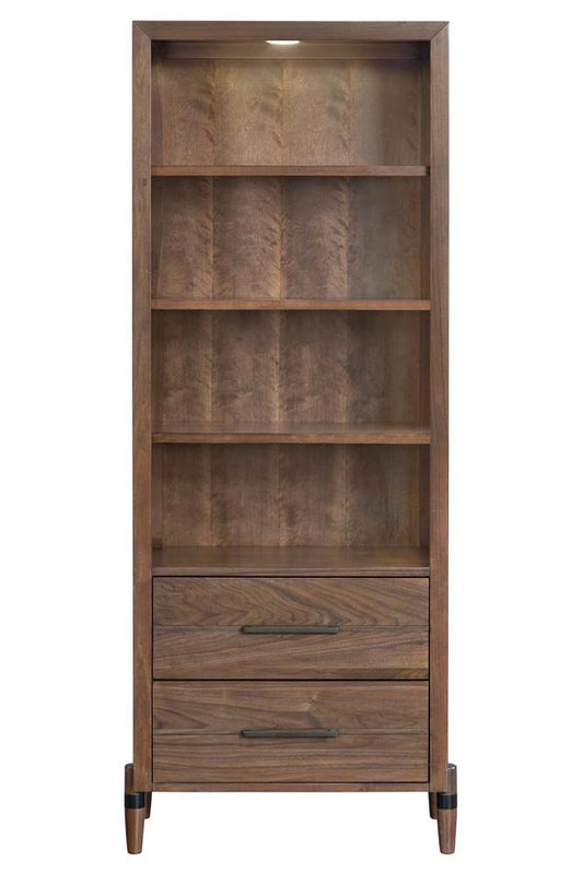 Legends Furniture - Tranquility Bookcase Pier in Walnut - ZTRN-3001 veiw 2
