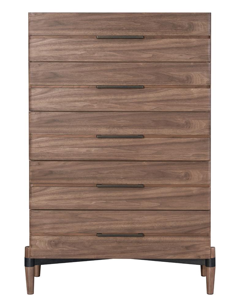 Legends Furniture - Tranquility Five Drawer Chest in Walnut - ZTRN-7016 veiw 2