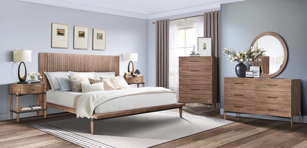 Legends Furniture - Tranquility King Platform Bed in Walnut - ZTRN-7000KG veiw 5