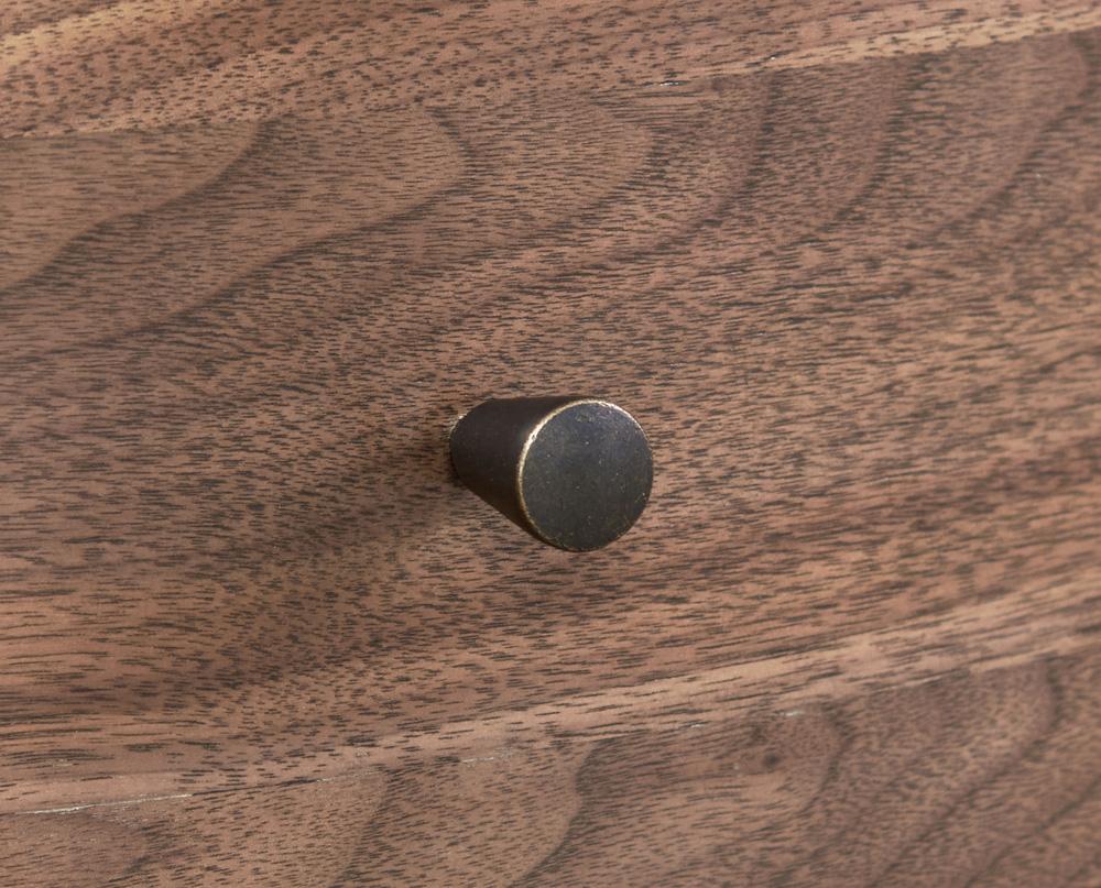 Legends Furniture - Tranquility Oval One Drawer Nightstand in Walnut - ZTRN-7015 veiw 3