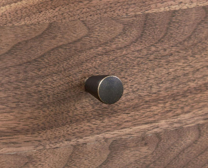 Legends Furniture - Tranquility Oval One Drawer Nightstand in Walnut - ZTRN-7015 veiw 3