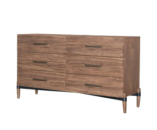 Legends Furniture - Tranquility Six Drawer Dresser in Walnut - ZTRN-7013 veiw 1