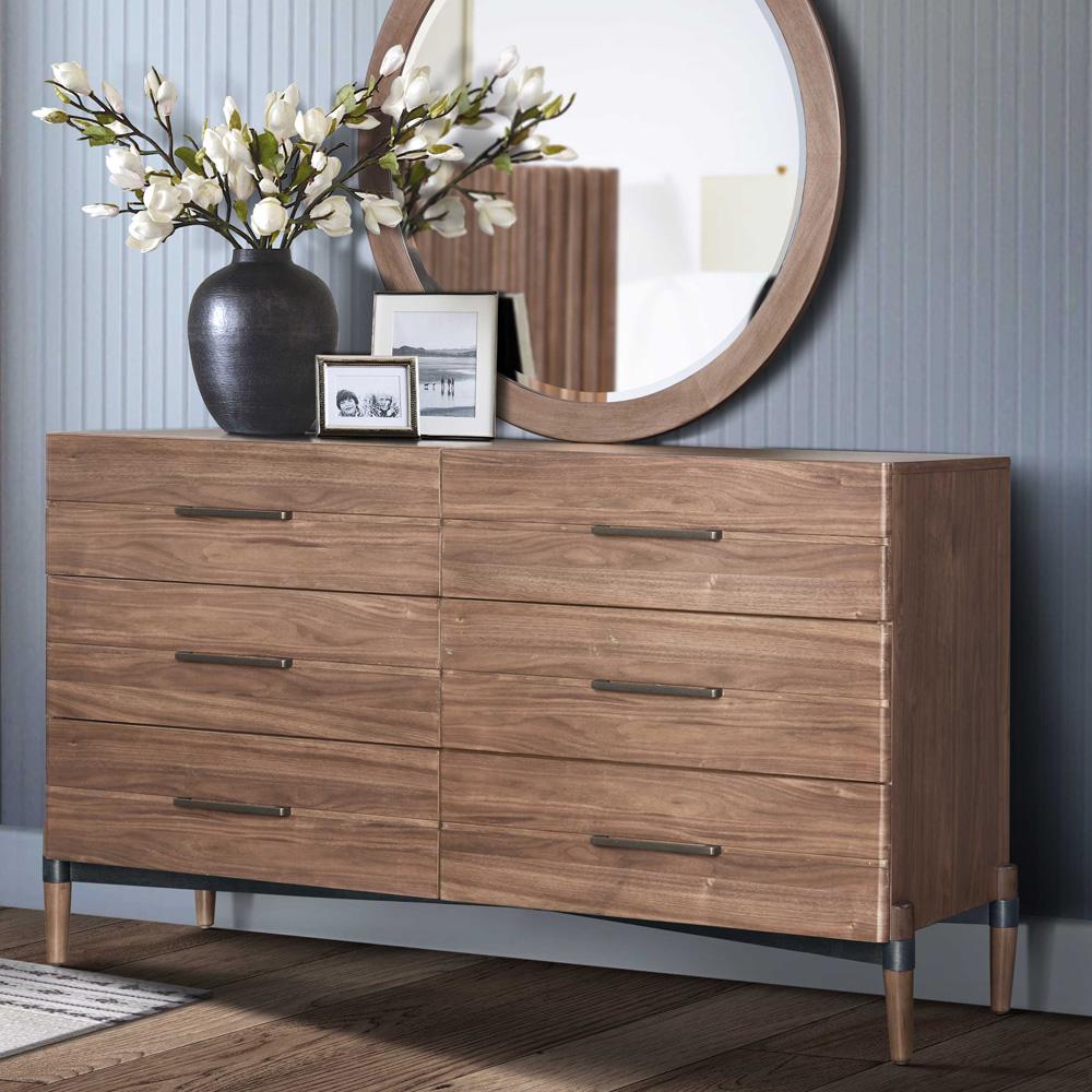 Legends Furniture - Tranquility Six Drawer Dresser in Walnut - ZTRN-7013 veiw 7