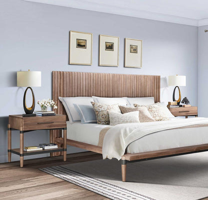 Legends Furniture - Tranquilty 26 inch One Drawer Nightstand in Walnut - ZTRN-7115 veiw 5