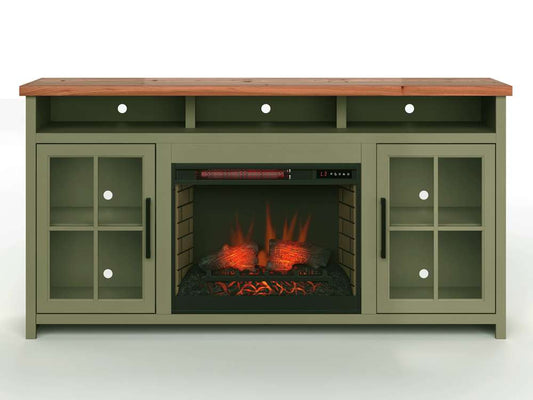 Legends Furniture - Vineyard 74in Fireplace Console - VY5110.SFL veiw 2
