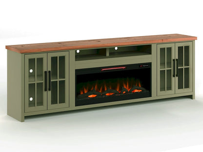 Legends Furniture - Vineyard Super Fireplace Console - VY5410.SFL view 6