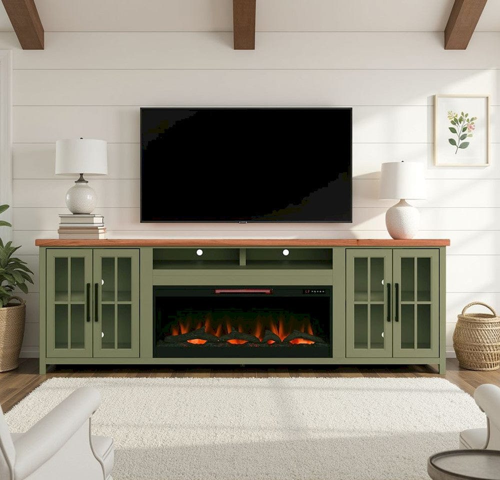 Legends Furniture - Vineyard Super Fireplace Console - VY5410.SFL view 8