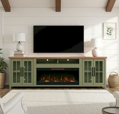 Legends Furniture - Vineyard Super Fireplace Console - VY5410.SFL view 8