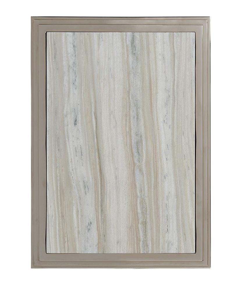 Lexington - Ariana Athene Rectangular End Table In Platinum Finish Frame And Silver White Marble Top - 732-955C veiw 3