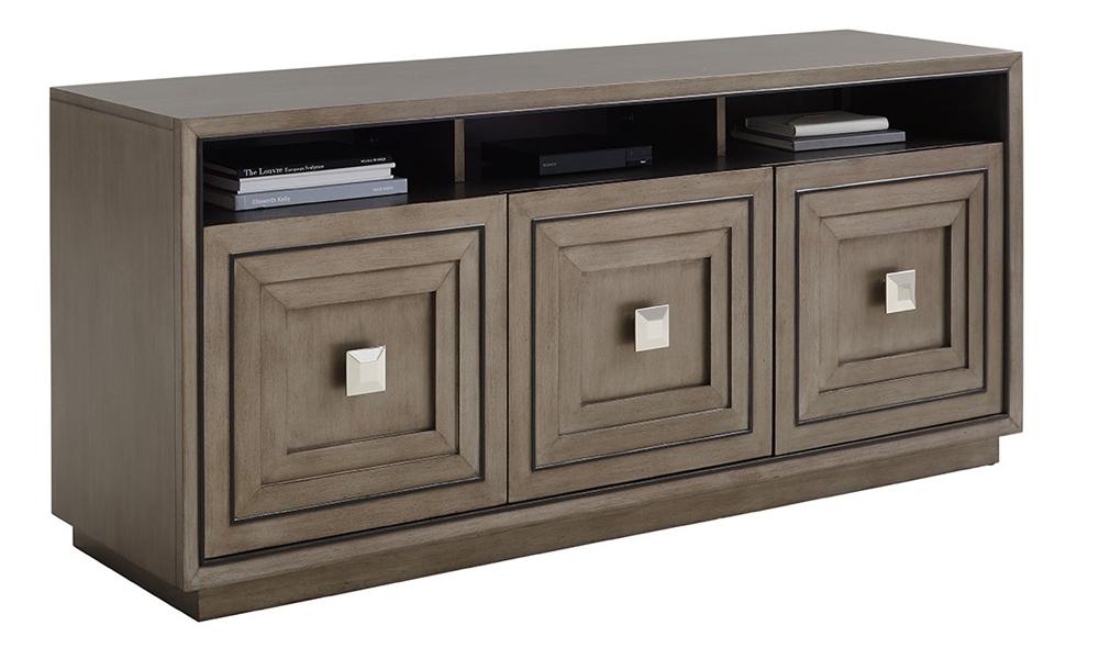 Lexington - Ariana Basel Three Door Media Console In Rich Gray Finish - 732-907 veiw 1