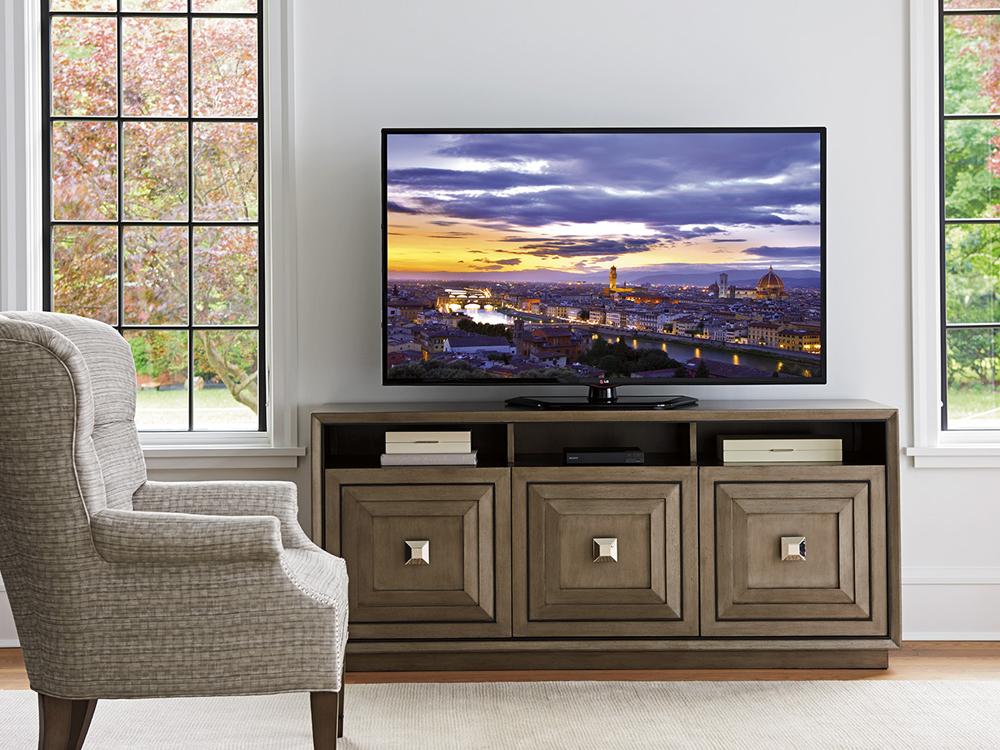 Lexington - Ariana Basel Three Door Media Console In Rich Gray Finish - 732-907 veiw 2