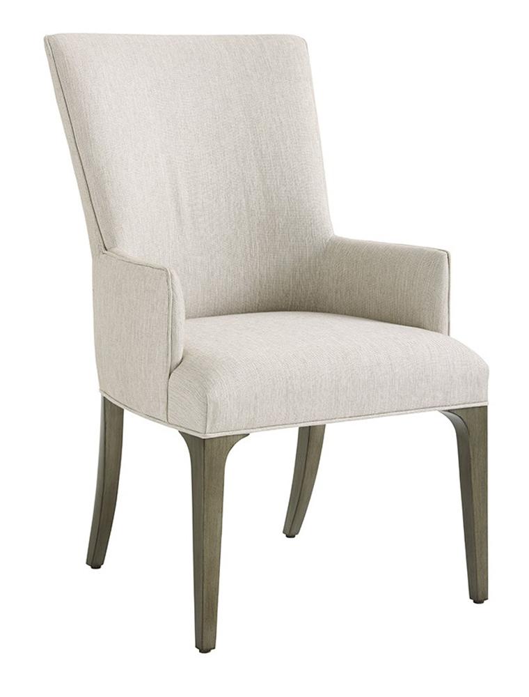 Lexington - Ariana Bellamy Upholstered Arm Chair In Rich Gray Finish And Silver Gray Fabric - 732-883-01 veiw 1