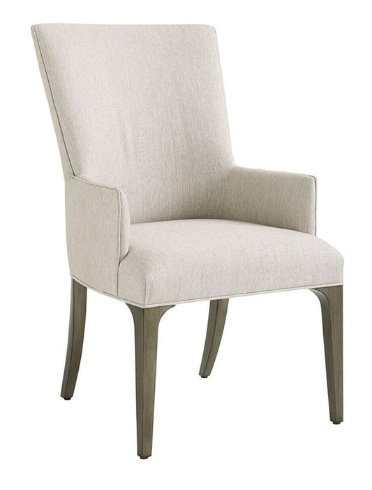 Lexington - Ariana Bellamy Upholstered Arm Chair In Rich Gray Finish And Silver Gray Fabric - 732-883-01 veiw 1