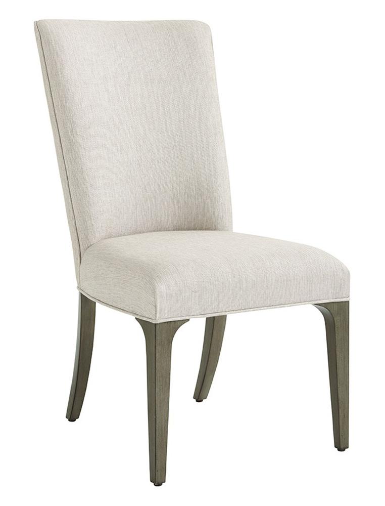 Lexington - Ariana Bellamy Upholstered Side Chair In Rich Gray Finish And Silver Gray Fabric - 732-882-01 veiw 1